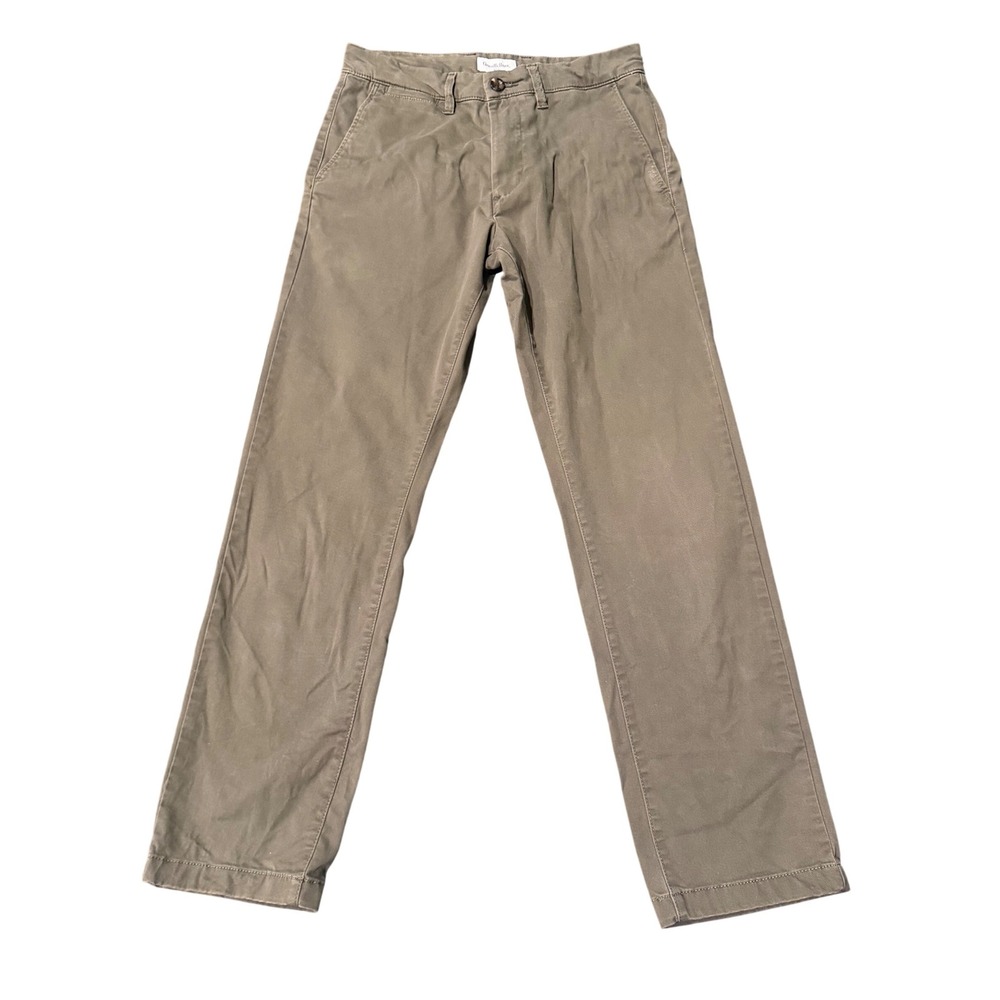 Goodfellow & Co Hennepin Chino Athletic Fit Pants Olive Green 29x30 Mens Stretch
